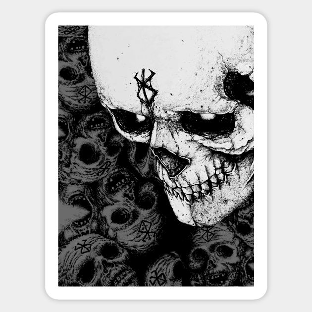 Skull and Brand of Sacrifice | Berserk | Sticker - VeloraSticks