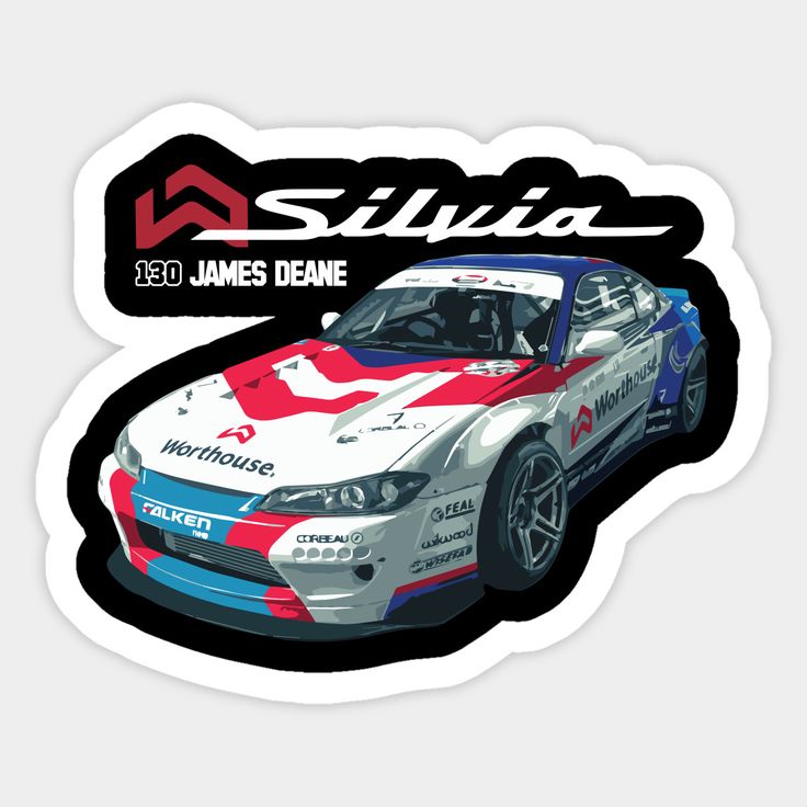 James Deane S15 Race Livery | Nissan Silvia S15 | Sticker - VeloraSticks