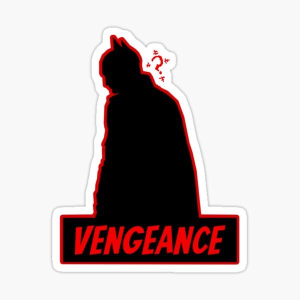 Vengeance Silhouette | Batman | Sticker - VeloraSticks