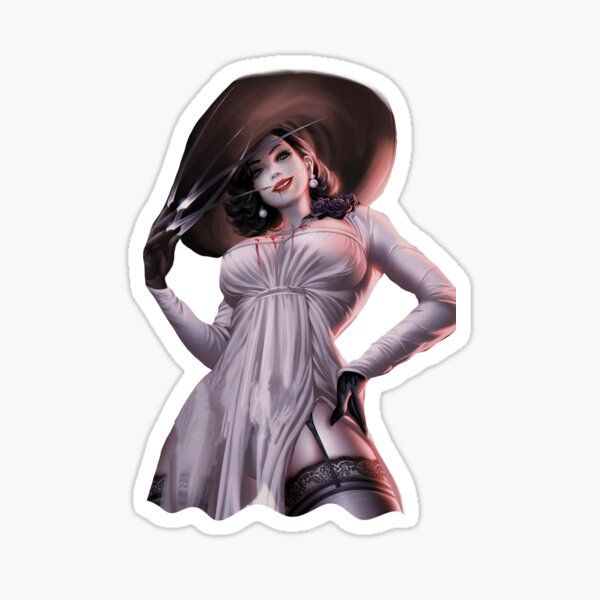 Lady Dimitrescu Pinup Pose | Resident Evil Village | Sticker - VeloraSticks