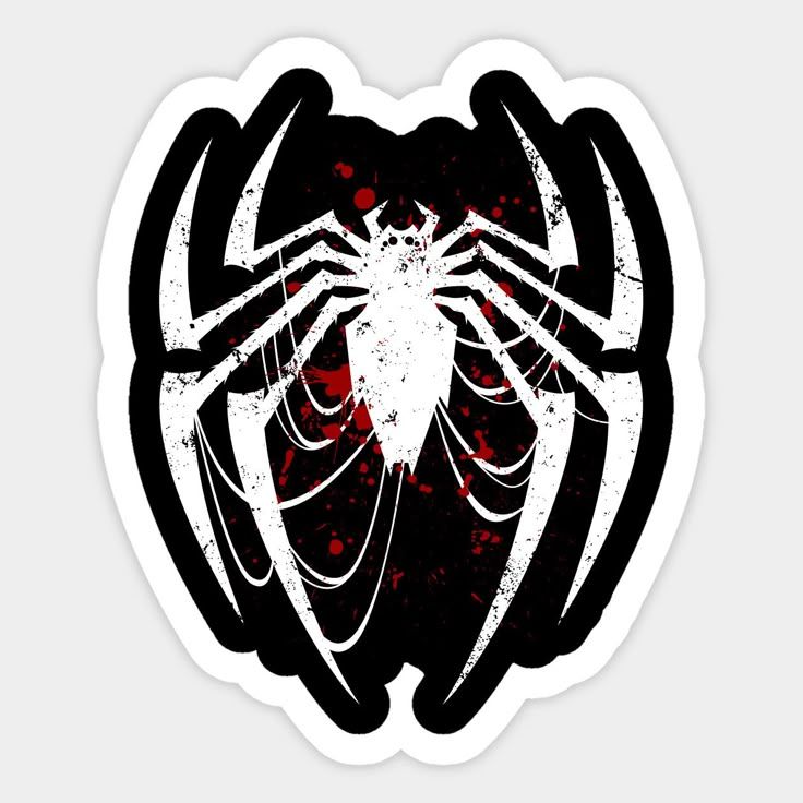 Bloody Spider Icon | Spider - Man | Sticker - VeloraSticks