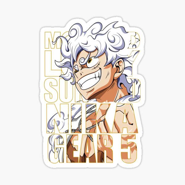 Monkey D. Luffy Gear 5 Nika | One Piece | Sticker - VeloraSticks